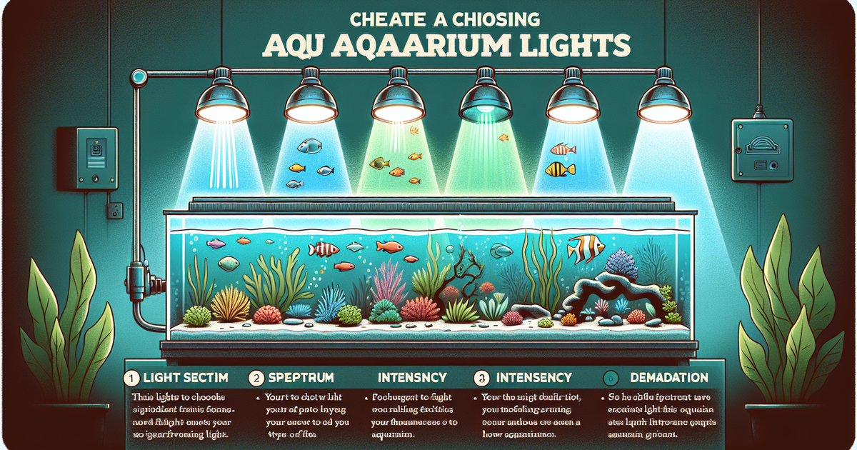 水槽のライト選びに関する重要ポイントを示す図